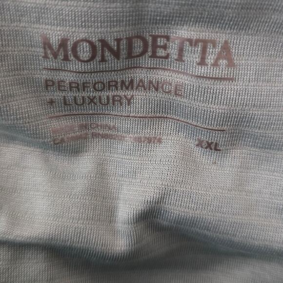 Mondette Performance Luxury Sea Foam Green Hooded Athletic Shirt XXL - Picture 4 of 5